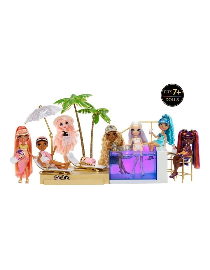 Deals π Rainbow High Color Change Pool & Beach Club Playset β - Image 3