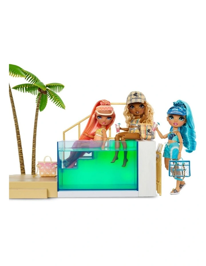 Deals π Rainbow High Color Change Pool & Beach Club Playset β - Image 6