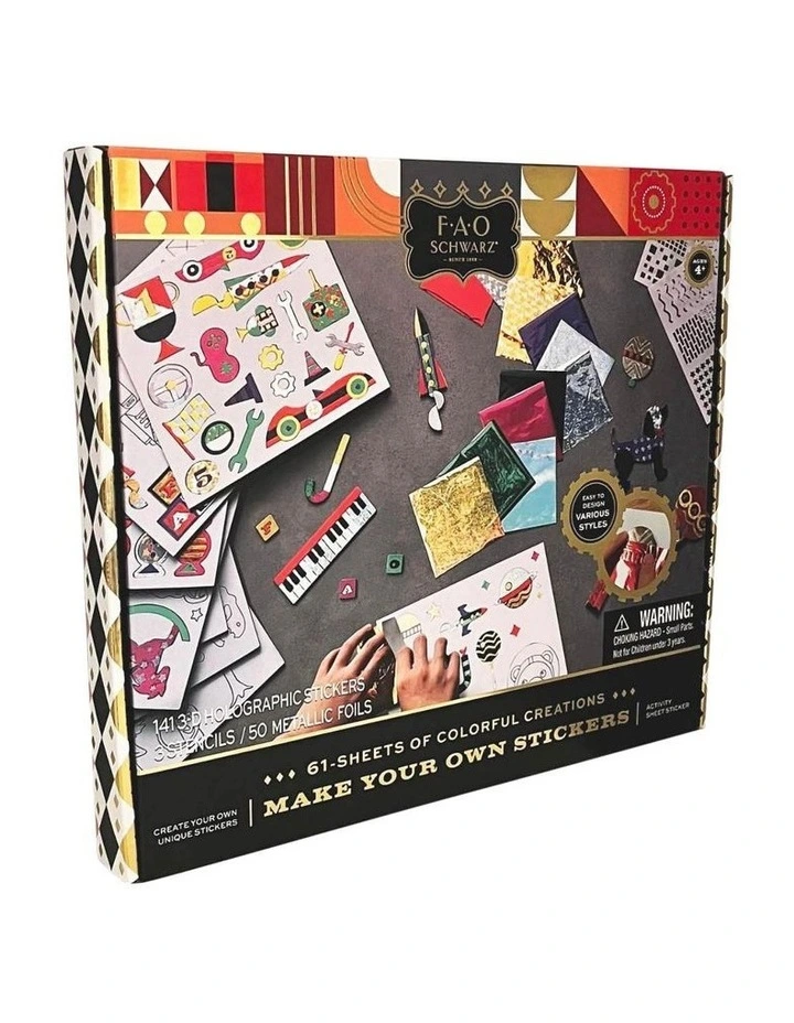 Brand new β€οΈ FAO Schwarz Make Your Own Sticker π€©