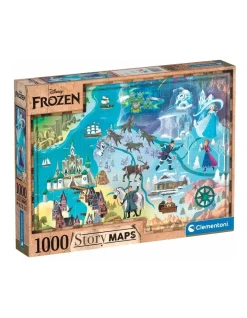 Brand new 😍 Clementoni Frozen Story Maps 1000 Piece Puzzle ✔️