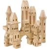 Promo 🥰 FAO Schwarz 75 Piece Wood Castle Blocks 👍