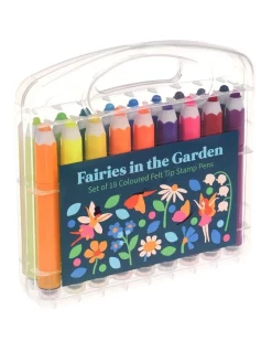 Outlet ⭐ Rex London Fairies In The Garden Felt Tip Stamp Pens 👍