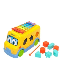 New 🔥 Boley Roo Crew Xylophone School Bus & Shape Sorter 🎁