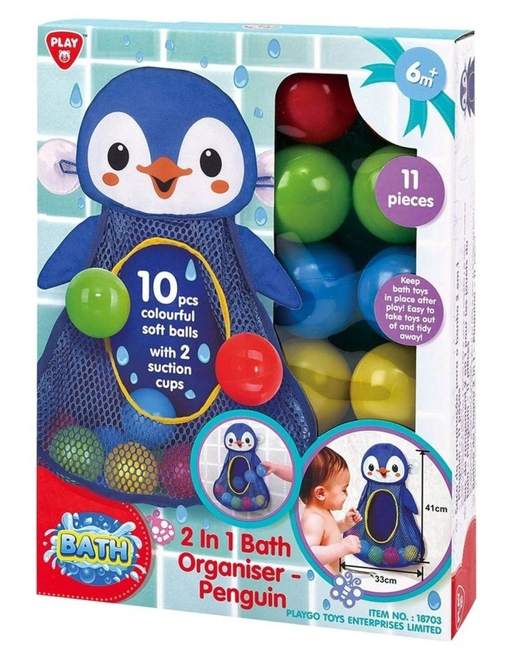 Discount β PLAY Penguin 2 In 1 Bath Organizer β - Image 2