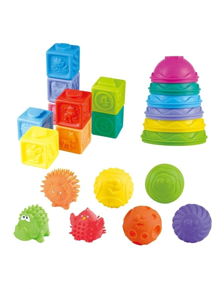 Best reviews of π PLAY Stacker, Blocks And Squishies Trio π - Image 2