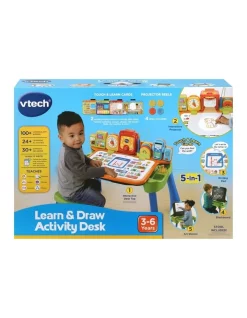 Promo 👏 VTech Learn & Draw Activity Desk Blue 👏