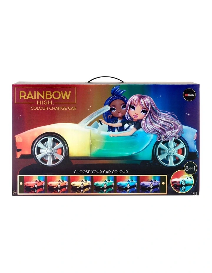 Cheapest βοΈ Rainbow High Colour Change Car-Convertible Vehicle With 8-In-1 Led Light-Up Lights, Gift & Collectable For Kids Ages 6 π